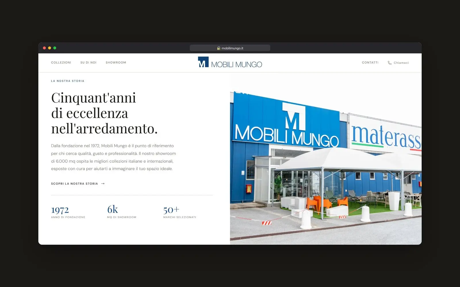 Sezione «Cinquant’anni di eccellenza nell’arredamento»