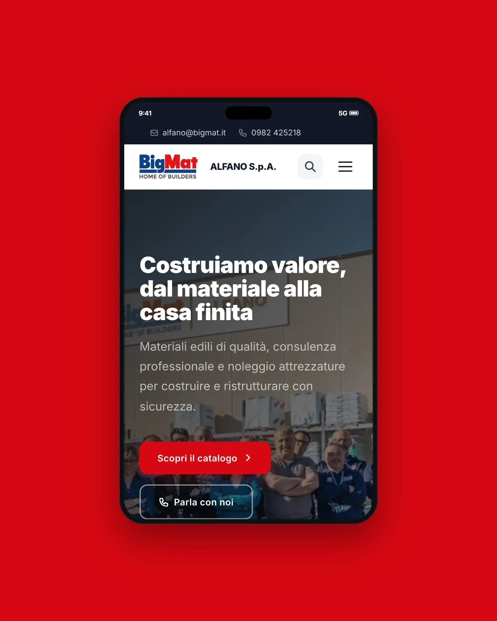 Home BigMat Alfano su smartphone