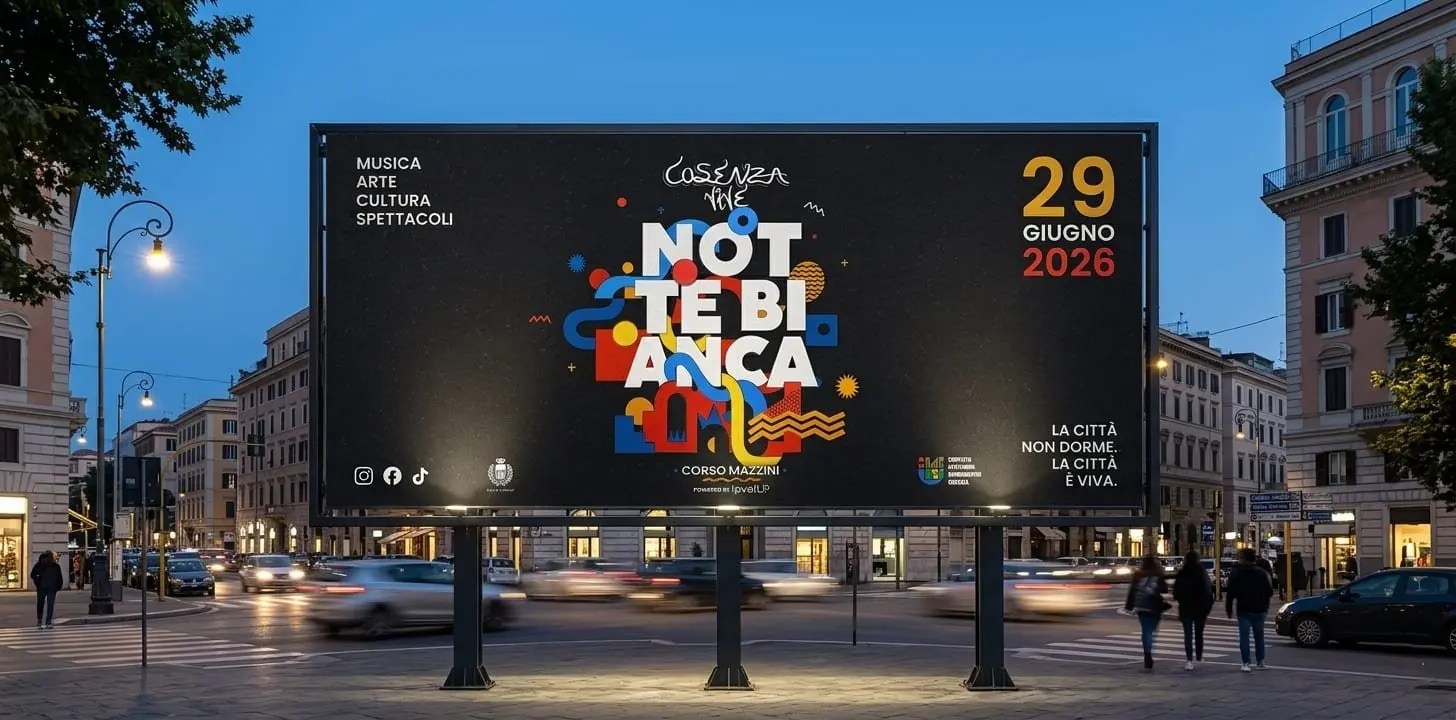 Affissione dell’evento Notte Bianca