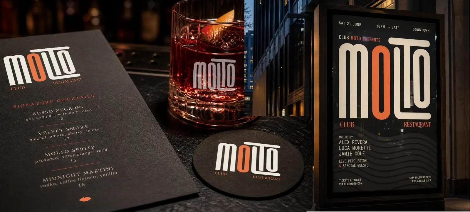 Applicazioni del brand Molto